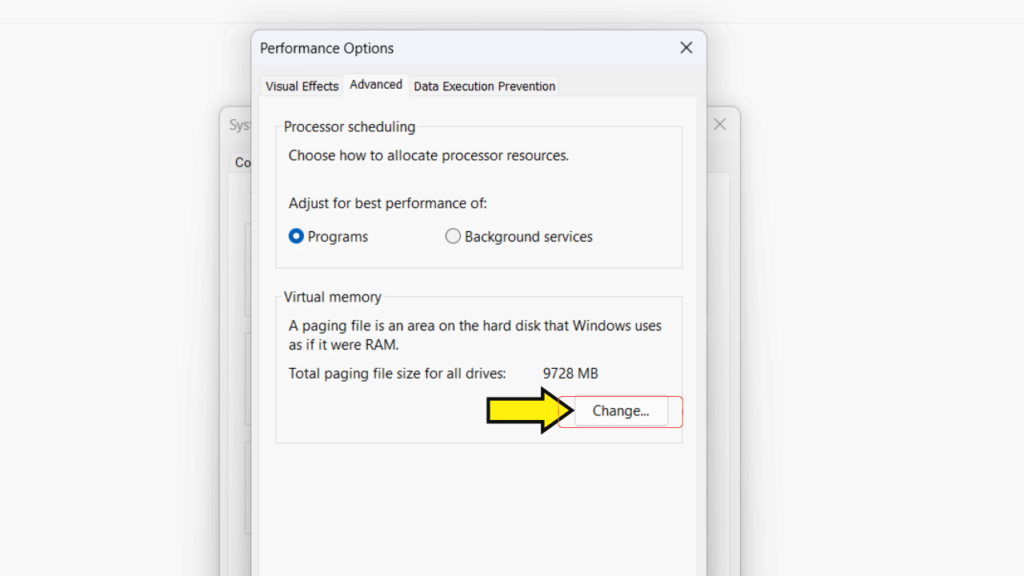 Advanced _ Change-Increase Virtual Memory